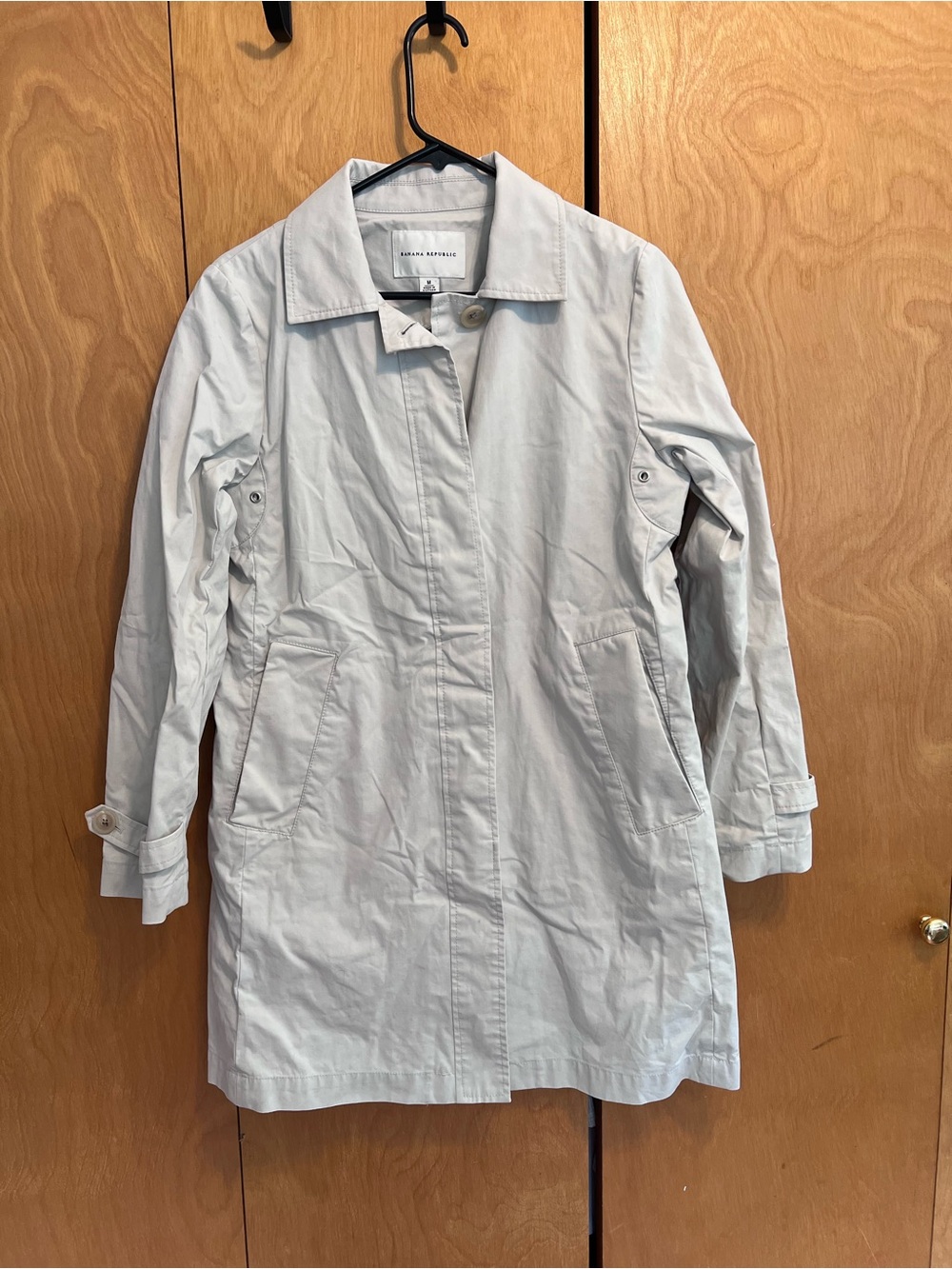 Banana Republic Womens Cream Trench Coat Medium